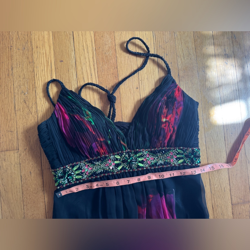 Y2K Vintage Sue Wong Bubble Hem Tulip Dress - Picture 7 of 8